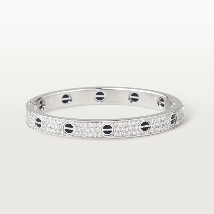 DIANA LOVE BRACELET 6.1MM DIAMOND-PAVED CERAMIC