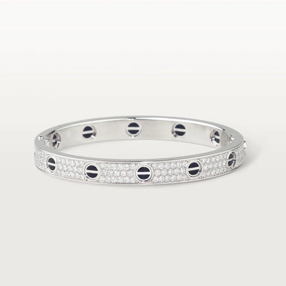 DIANA LOVE BRACELET 6.1MM DIAMOND-PAVED CERAMIC