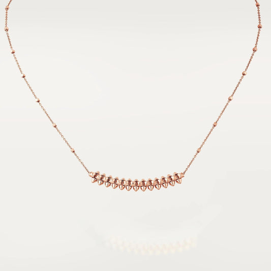 DIANA CLASH PINK GOLD NECKLACE