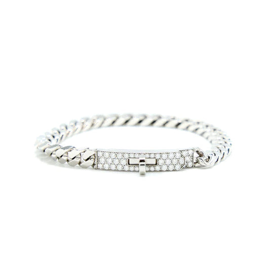 DIANA KELLY CHAIN SILVER DIAMOND BRACELET