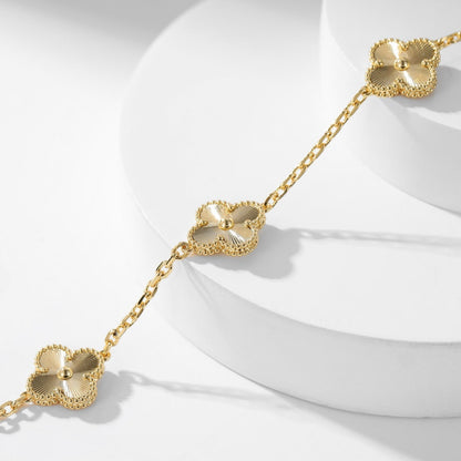 DIANA CLOVER 10 MOTIFS LASER NECKLACE