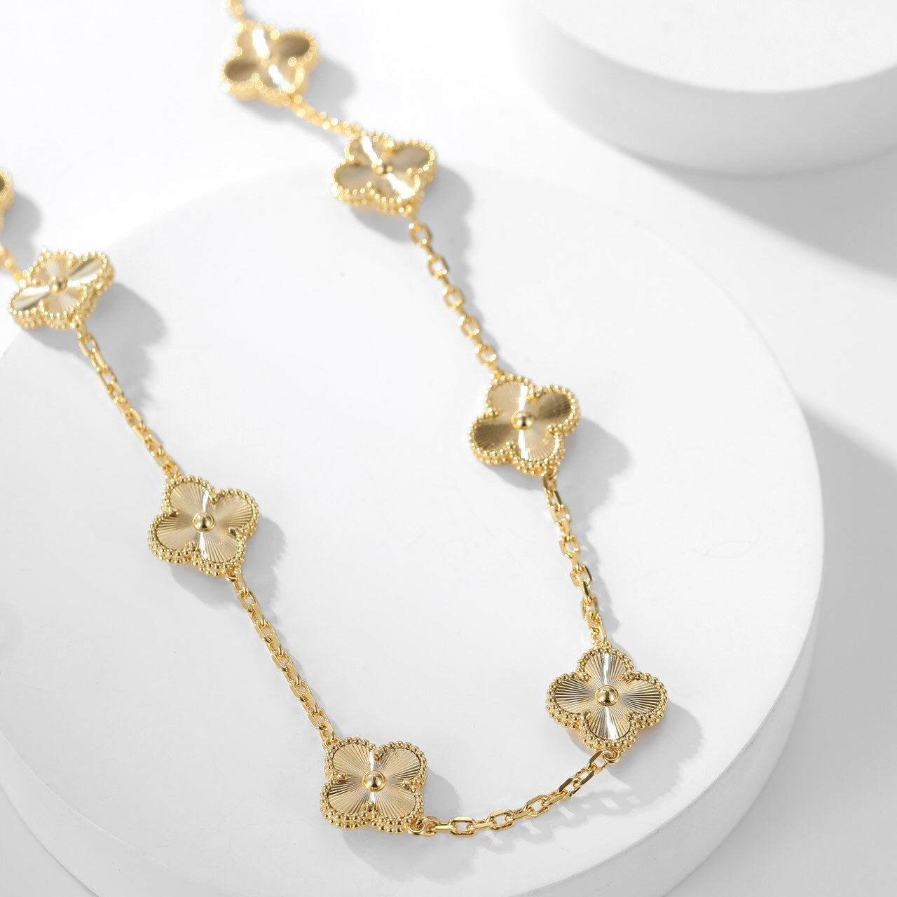 DIANA CLOVER 10 MOTIFS LASER NECKLACE