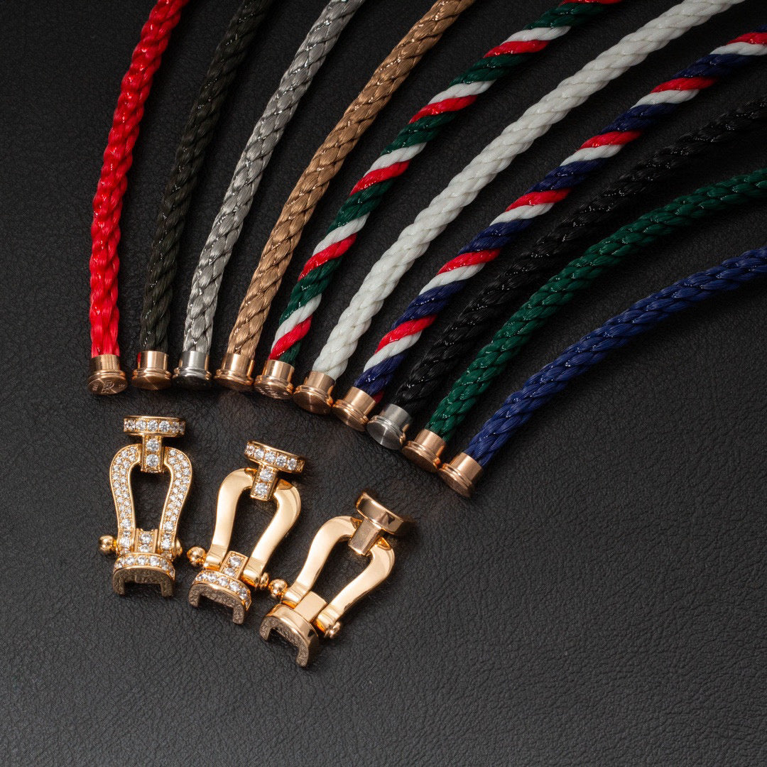 DIANA FORCE LARGE HORSESHOE NO DIAMOND BRACELET ROSE GOLD