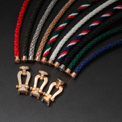 DIANA FORCE LARGE HORSESHOE NO DIAMOND BRACELET ROSE GOLD