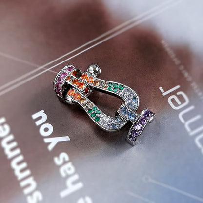 DIANA FORCE LARGE HORSESHOE CLASP  METAL BRACELET