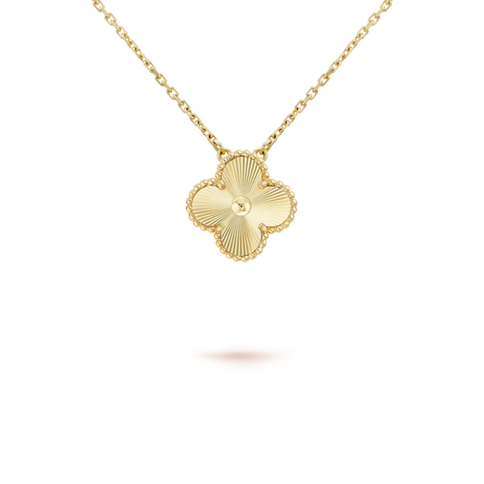 DIANA CLOVER 15MM LASER NECKLACE