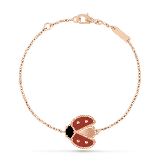 DIANA LUCKY SPRING 1 MOTIF PINK GOLD BRACELET