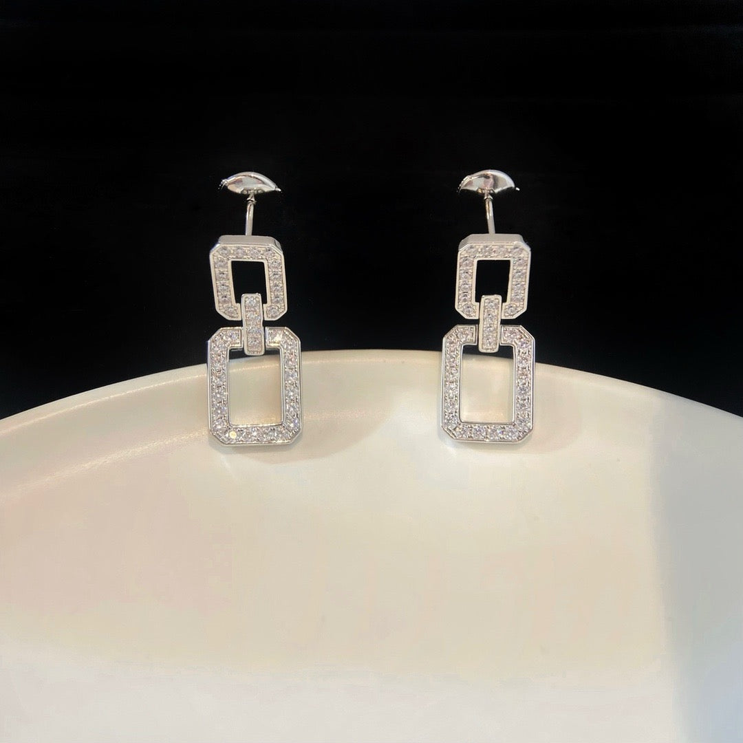 DIANA LINKS MEDIUM EARRINGS DIAMOND