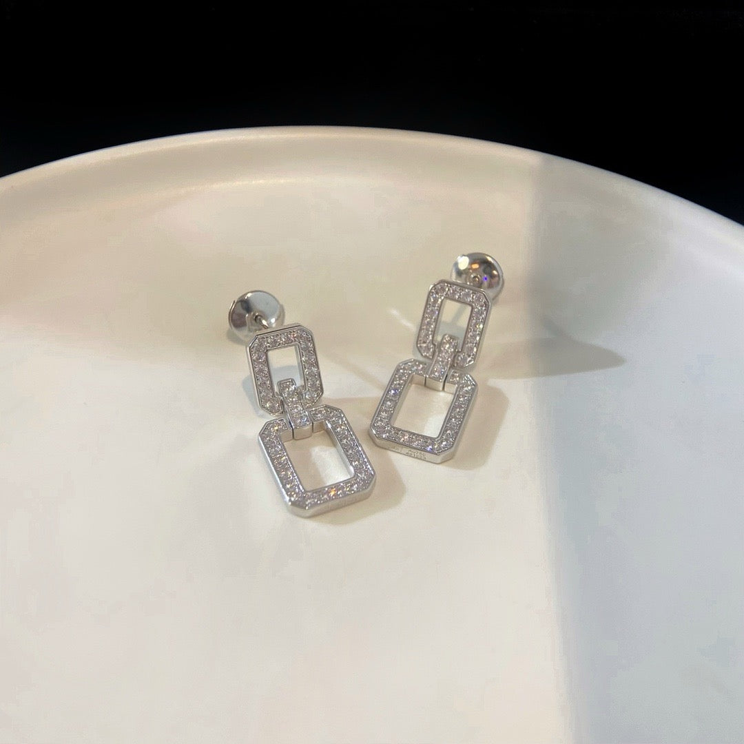 DIANA LINKS MEDIUM EARRINGS DIAMOND