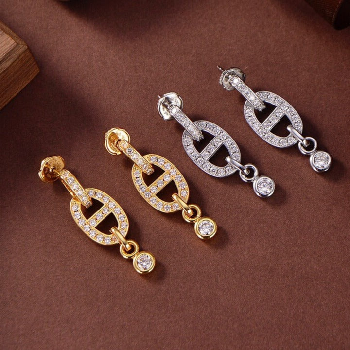 DIANA HM CHAINE DIAMOND EARRINGS