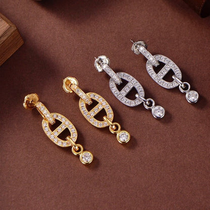DIANA HM CHAINE DIAMOND EARRINGS