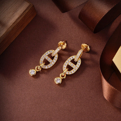 DIANA HM CHAINE DIAMOND EARRINGS