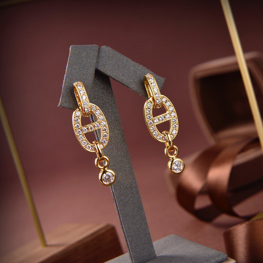 DIANA HM CHAINE DIAMOND EARRINGS