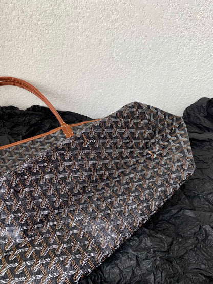 SAINT LOUIS GM 40CM BLACK AND TAN CANVAS