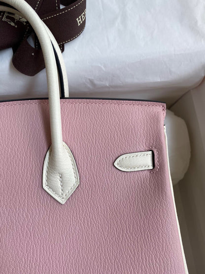 HM BIRKIN 25CM LIGHT PINK CHEVERO MYSORE LEATHER GOLD HARDWARE