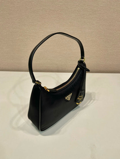 Prada Re-Edition 2005 Black Re-Nylon and Saffiano mini bag