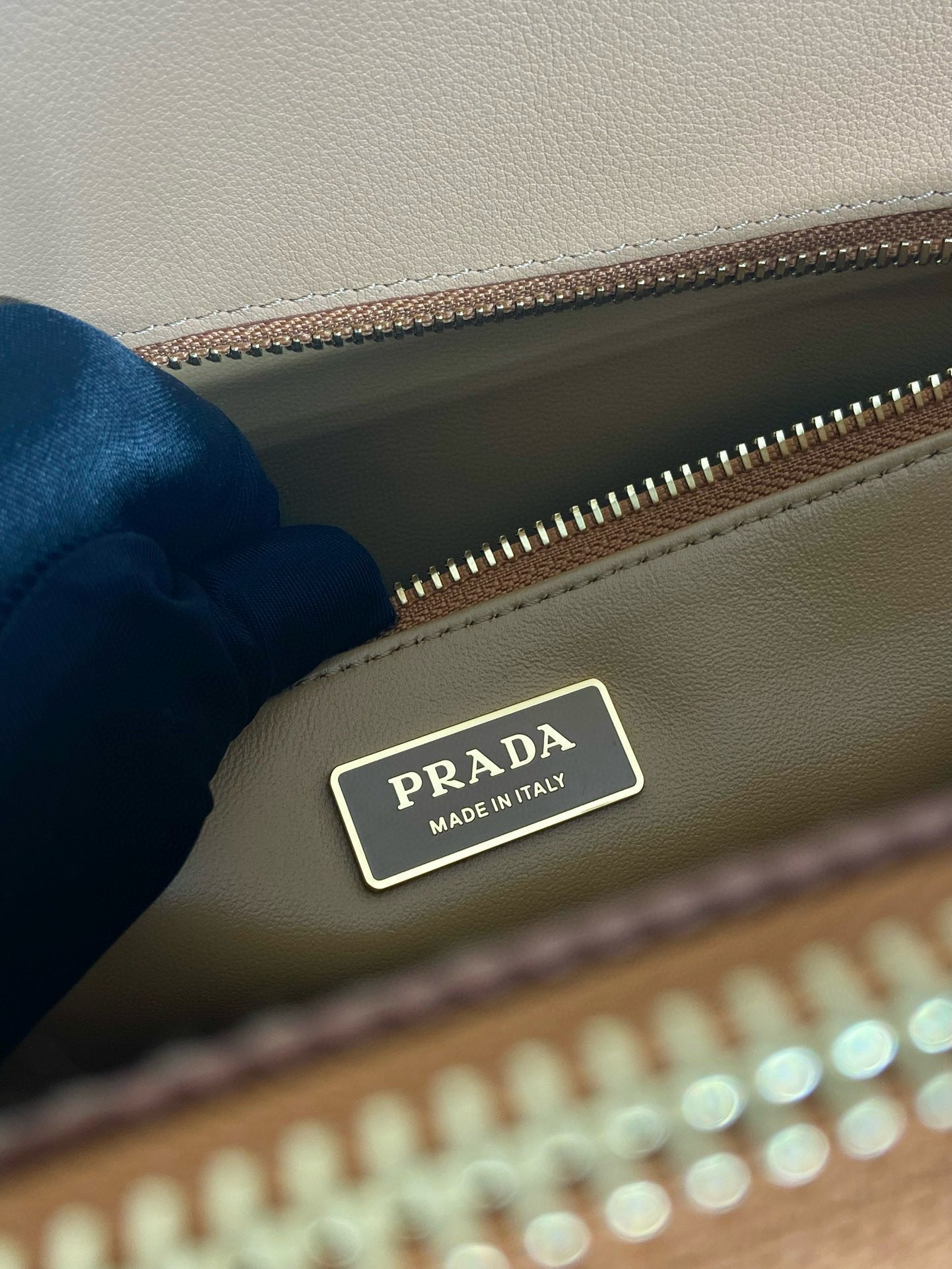 Large Prada Galleria Saffiano leather bag Sand Beige