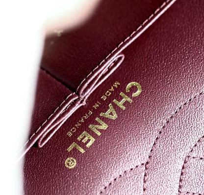 CC Classic 2.55 Flap Bag 24cm Black Aged Lambskin