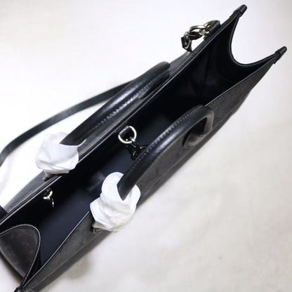 Gucci Off The Grid Medium Tote Bag Black Polyester and Leather