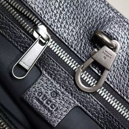 Gucci Off The Grid Medium Tote Bag Black Polyester and Leather