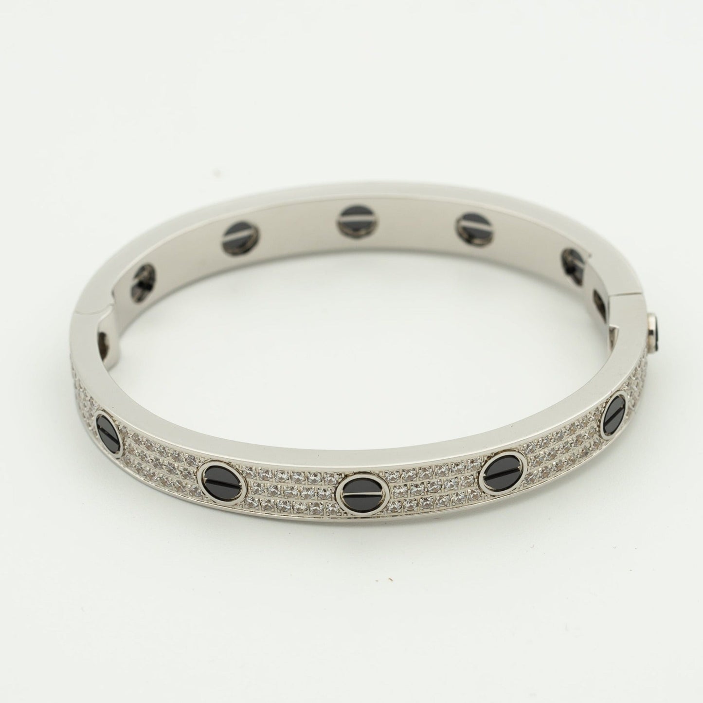 DIANA LOVE BRACELET 6.1MM DIAMOND-PAVED CERAMIC