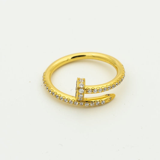DIANA JUSTE RING 1.8MM GOLD DIAMONDS