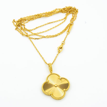 DIANA CLOVER 25MM PEDANT NECKLACE GOLD