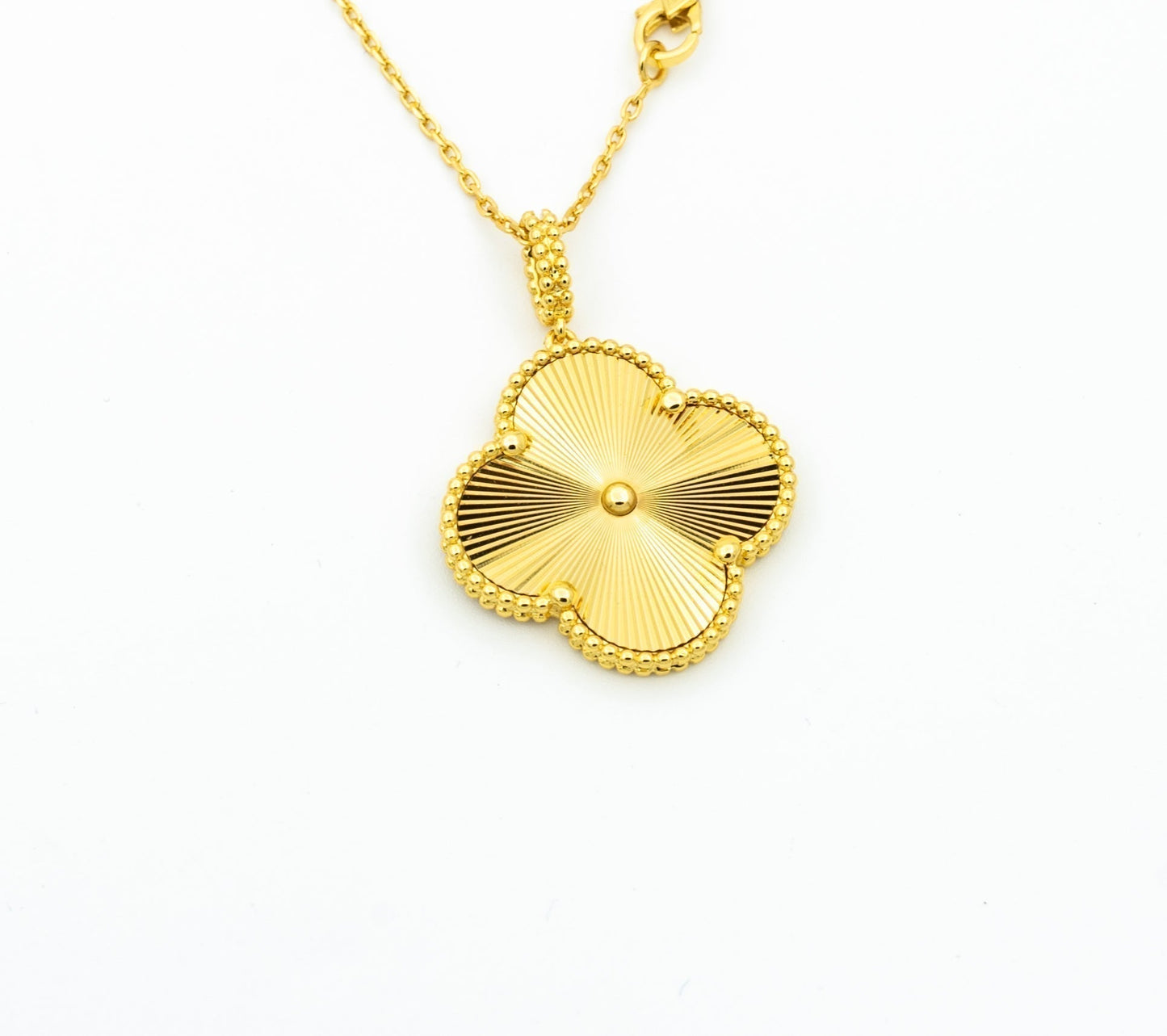 DIANA CLOVER 25MM PEDANT NECKLACE GOLD