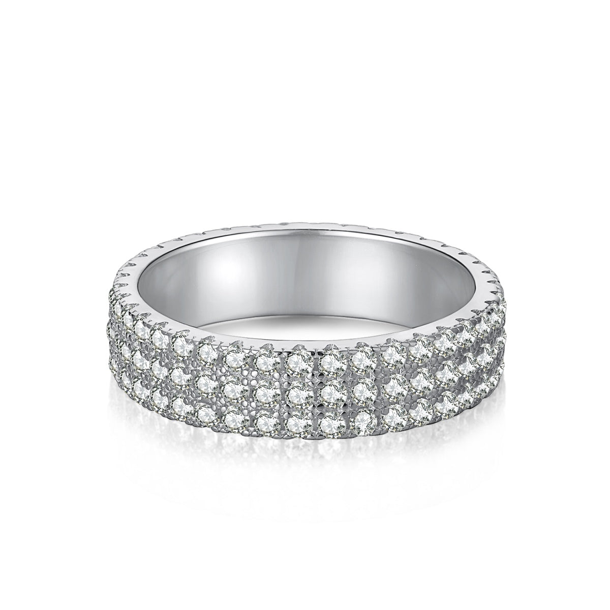 [HOT]Dainty Round Cut Tennis Ring