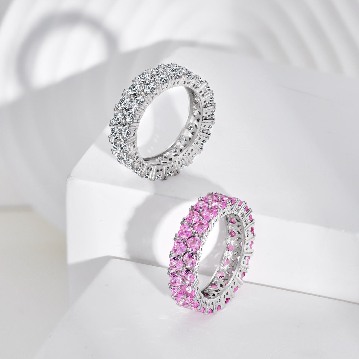 [HOT]Sparkling Full Heart Ring