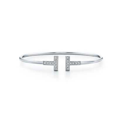T BRACELET 1.8MM DIAMOND SILVER