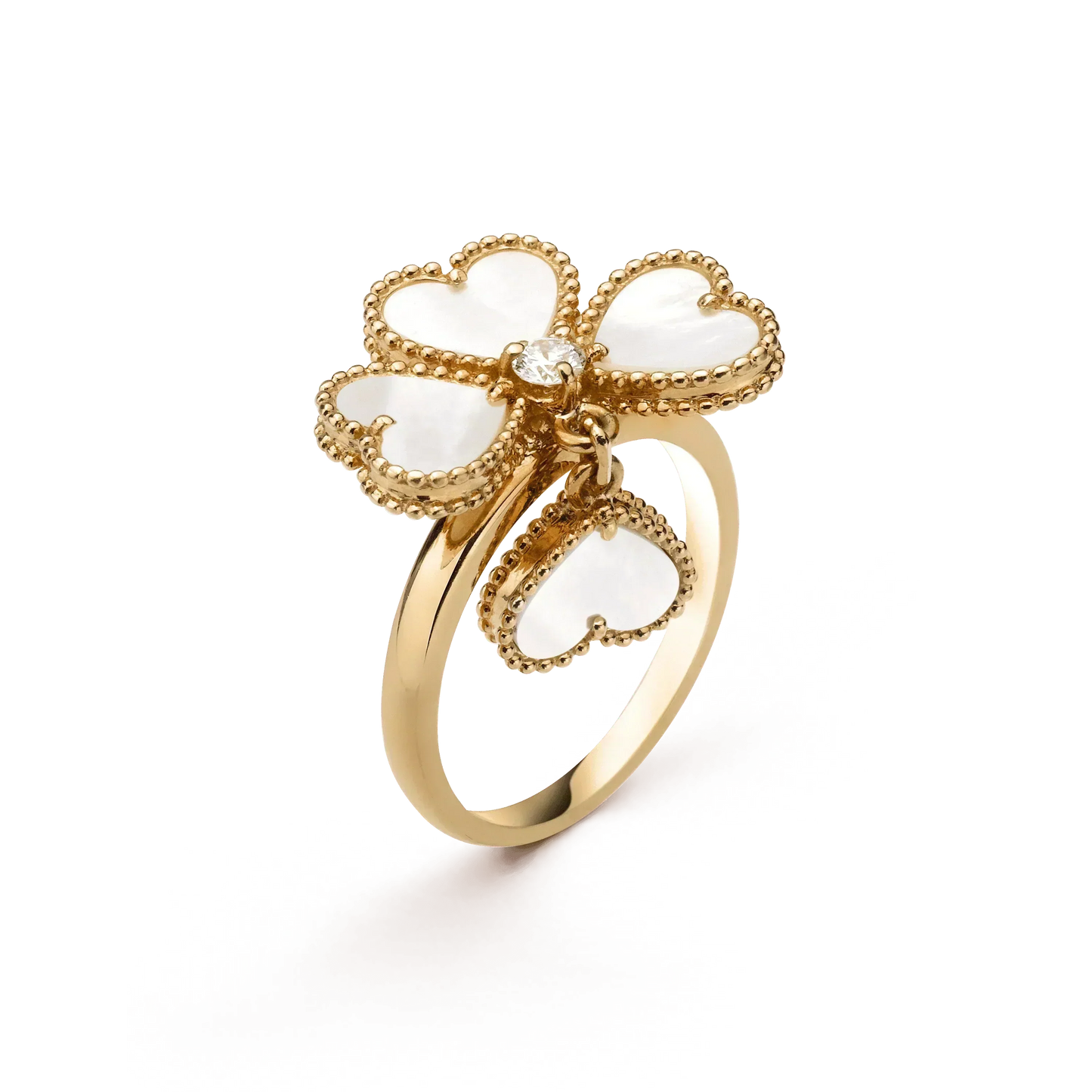 DIANA SWEET CLOVER WHITE MOP RING