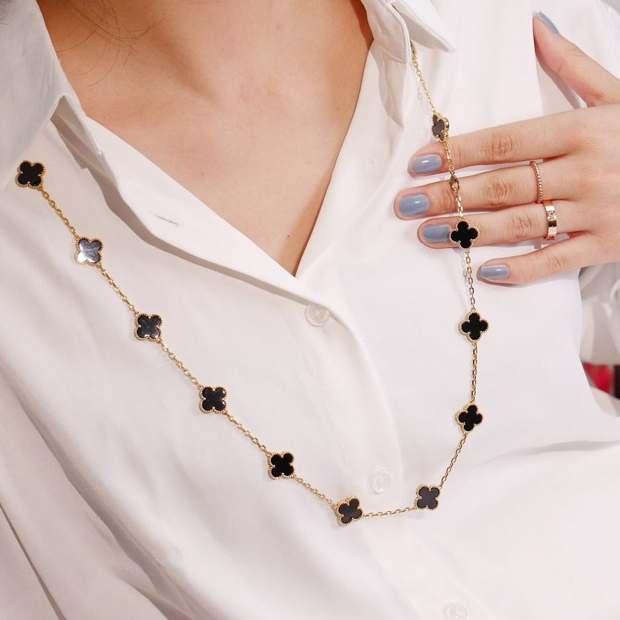 DIANA CLOVER 20 MOTIFS ONYX ROSE GOLD