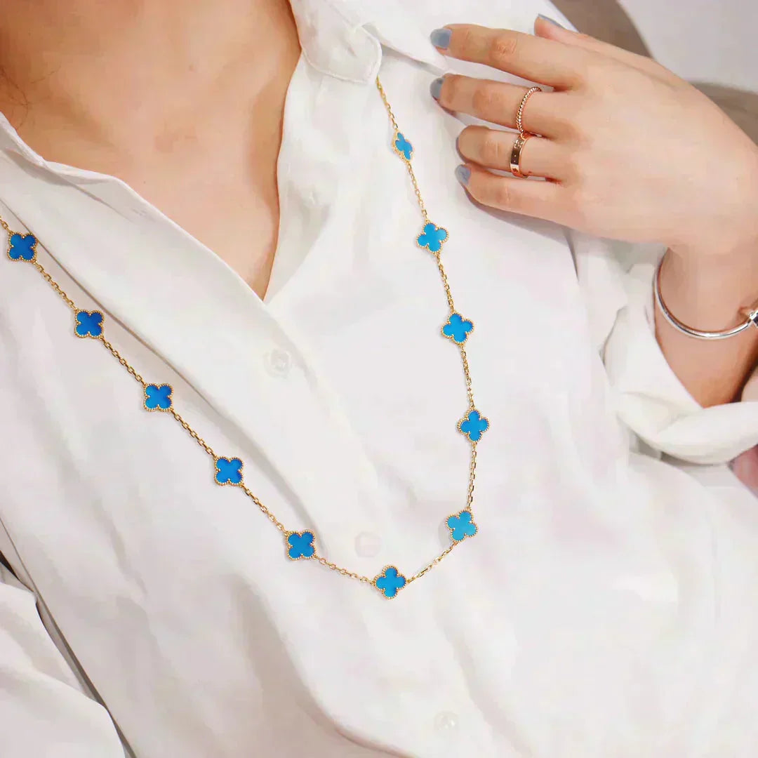 DIANA CLOVER 20 MOTIFS TURQUOISE GOLD