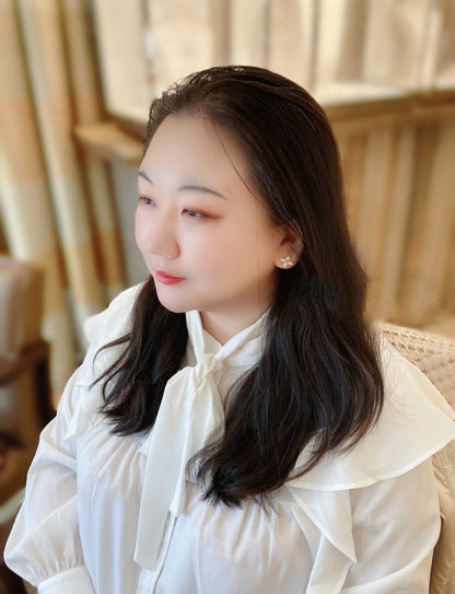 DIANA STAR BLOSSOM STUD EARRINGS PINK GOLD DIAMONDS