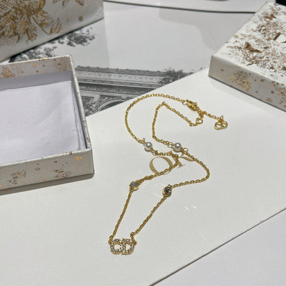 CLAIR D LUNE NECKLACE PEARL GOLD