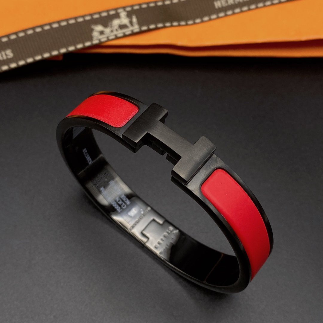 DIANA CLIC HM SO BLACK RED BRACELET
