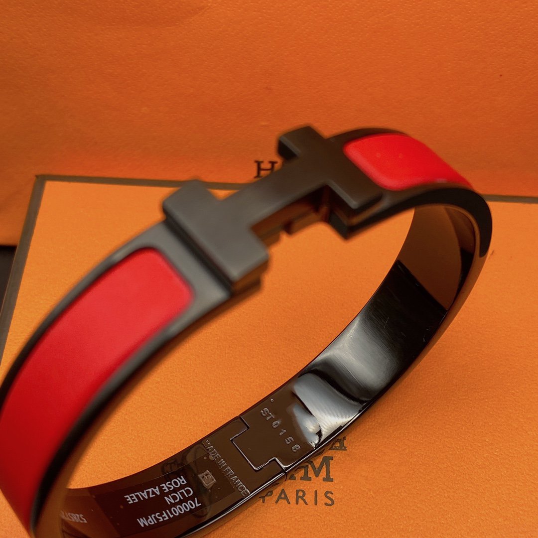 DIANA CLIC HM SO BLACK RED BRACELET