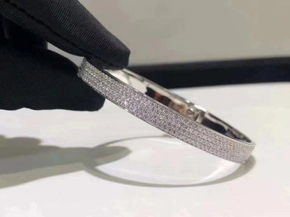 DIANA HM KELLY BRACELET IN SILVER AND FULL PAVE DIAMOND