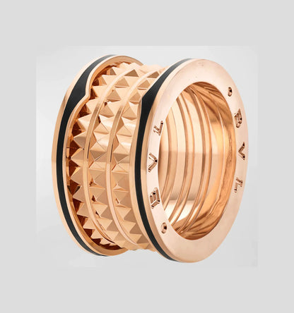 DIANA ZERO 1 ROCK BLACK CERAMIC PINK GOLD LARGE MODEL