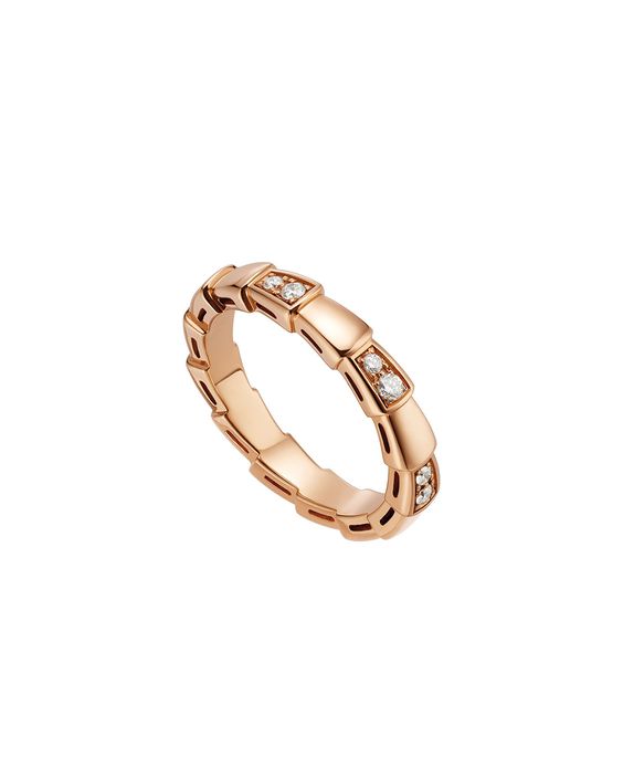 DIANA SERPENTI RING PINK GOLD  3MM