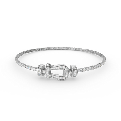 DIANA FORCE  HORSESHOE  DIAMOND TENNIS BRACELET