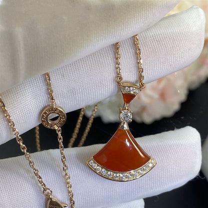 DIANA DREAM NECKLACE CARNELIAN DIAMOND