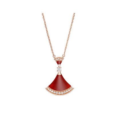 DIANA DREAM NECKLACE CARNELIAN DIAMOND