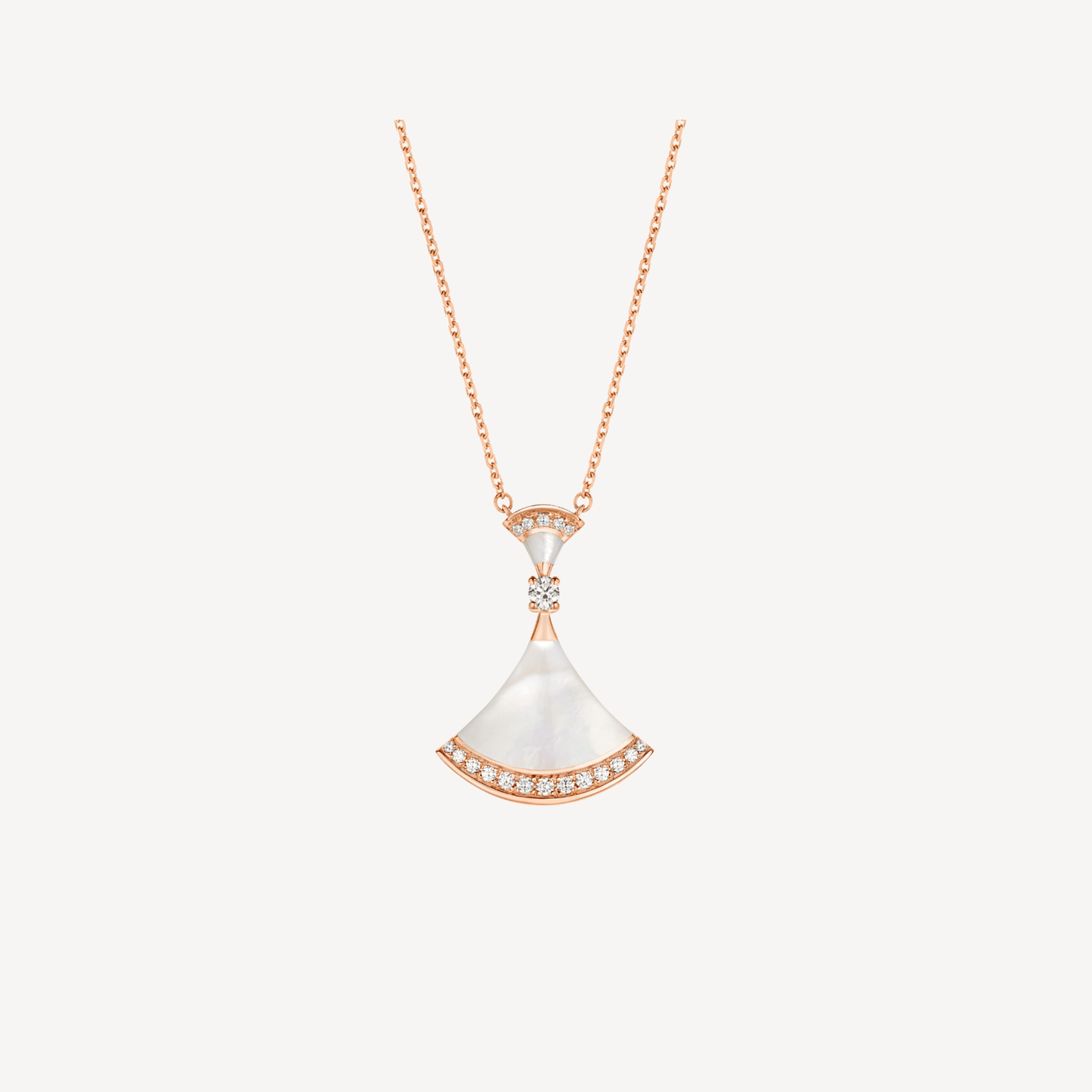 DIANA DREAM NECKLACE MOP PINK GOLD DIAMOND