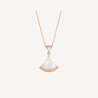 DIANA DREAM NECKLACE MOP PINK GOLD DIAMOND