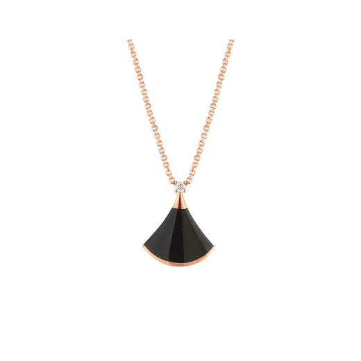 DIANA DREAM NECKLACE ONYX 1 DIAMOND