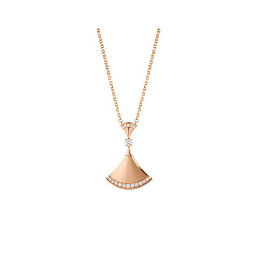 DIANA DREAM NECKLACE PINK GOLD DIAMOND