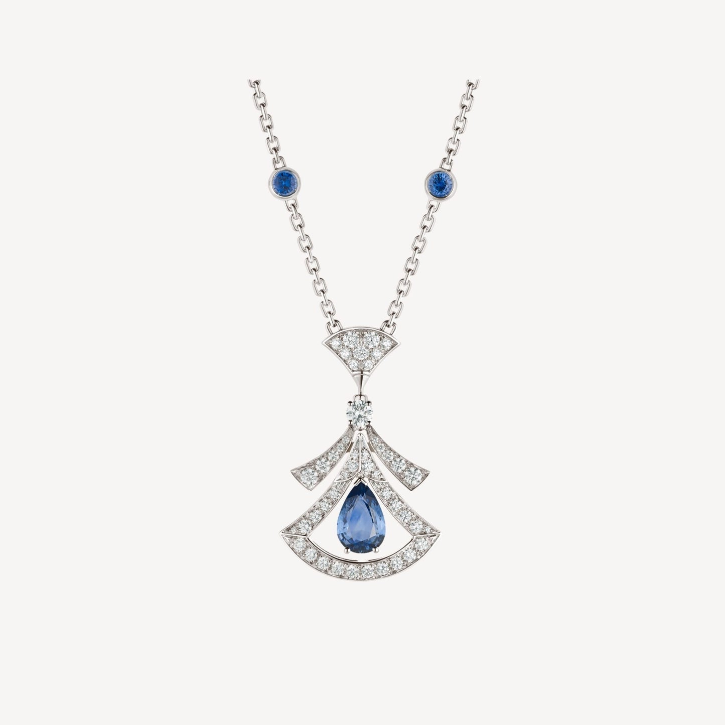 DIANA DREAM NECKLACE AGATE DIAMOND SILVER