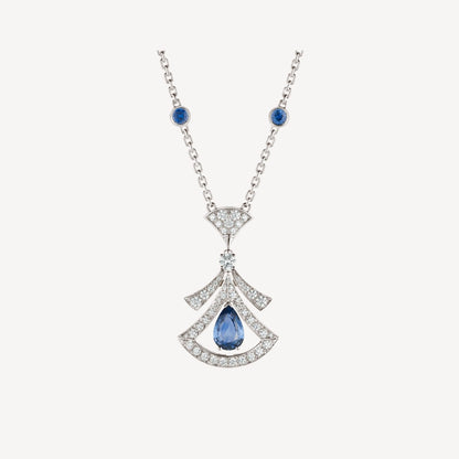 DIANA DREAM NECKLACE AGATE DIAMOND SILVER